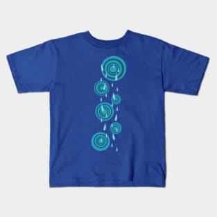 Blue Rain Kids T-Shirt